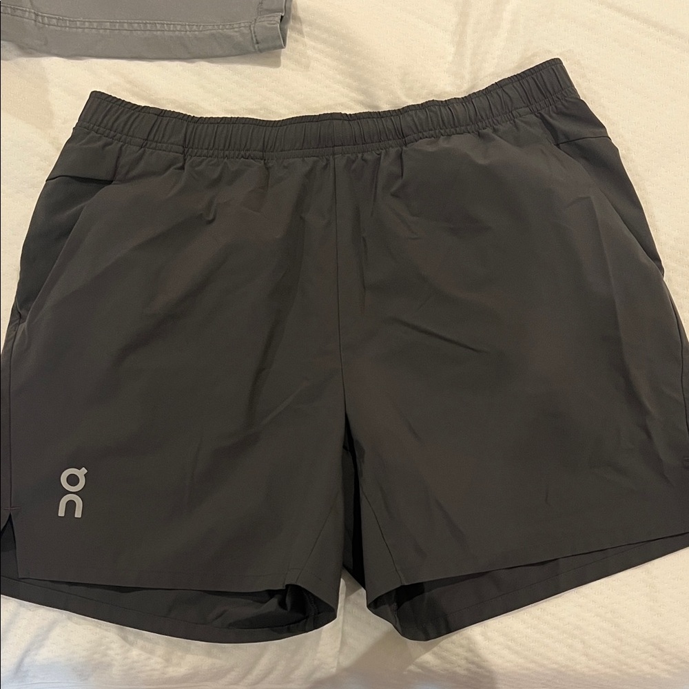 On Running Men's Charcoal Athletic Shorts